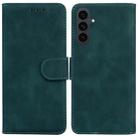 For Samsung Galaxy S25 FE 5G Skin Feel Pure Color Flip Leather Phone Case(Green) - 1