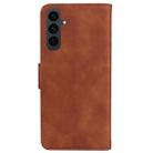 For Samsung Galaxy S25 FE 5G Skin Feel Pure Color Flip Leather Phone Case(Brown) - 3