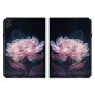 For itel Pad One 10.1 Crystal Texture Painted Leather Smart Tablet Case(Purple Peony) - 3