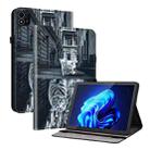 For itel Pad One 10.1 Crystal Texture Painted Leather Smart Tablet Case(Cat Reflection Tiger) - 1