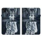 For itel Pad One 10.1 Crystal Texture Painted Leather Smart Tablet Case(Cat Reflection Tiger) - 3