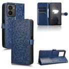 For HMD Fusion 5G Honeycomb Dot Texture Leather Phone Case(Blue) - 1