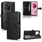 For HMD Skyline 5G Honeycomb Dot Texture Leather Phone Case(Black) - 1