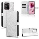 For HMD Skyline 5G Honeycomb Dot Texture Leather Phone Case(Silver) - 1