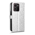 For HMD Skyline 5G Honeycomb Dot Texture Leather Phone Case(Silver) - 3