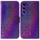 For Samsung Galaxy S24 FE 5G Colorful Magnetic Buckle Leather Phone Case(Purple) - 1