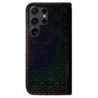 For Samsung Galaxy S25 Ultra 5G Colorful Magnetic Buckle Leather Phone Case(Black) - 3