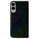 For Samsung Galaxy S25 Edge 5G Colorful Magnetic Buckle Leather Phone Case(Black) - 3