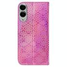 For Samsung Galaxy S25 Edge 5G Colorful Magnetic Buckle Leather Phone Case(Pink) - 3