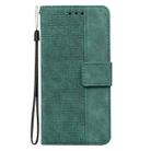 For Samsung Galaxy S25 Ultra 5G Geometric Embossed Leather Phone Case(Green) - 3