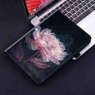 For Samsung Galaxy Tab S6 SM-T860 SM-T865 Crystal Texture Painted Leather Smart Tablet Case, without Pen(Purple Peony) - 2