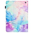 For Amazon Fire HD10 2023 / HD10 Plus Marble Litchi Leather Smart Tablet Case(Purple Blue) - 3