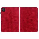 For itel Pad One 10.1 Lily Embossed Leather Tablet Case(Red) - 3