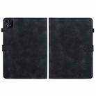 For itel Pad One 10.1 Lily Embossed Leather Tablet Case(Black) - 3