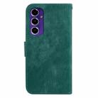 For Samsung Galaxy S24 FE 5G Little Tiger Embossed Leather Phone Case(Green) - 3