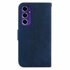 For Samsung Galaxy S24 FE 5G Little Tiger Embossed Leather Phone Case(Dark Blue) - 3