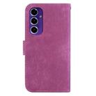 For Samsung Galaxy S24 FE 5G Little Tiger Embossed Leather Phone Case(Rose Red) - 3