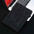 For Samsung Galaxy Tab S6 SM-T860 / SM-T865 Lily Embossed Leather Tablet Case with Pen(Black) - 2