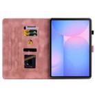 For Samsung Galaxy Tab S10 FE+ Lily Embossed Leather Tablet Case with Pen(Pink) - 3