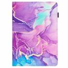 For Samsung Galaxy Tab A9 Marble Litchi Leather Tablet Case(Purple) - 3