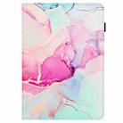 For Samsung Galaxy Tab A9 Marble Litchi Leather Tablet Case(Pink) - 3