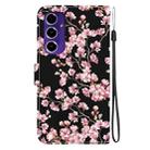 For Samsung Galaxy S24 FE 5G Crystal Texture Colored Drawing Leather Phone Case(Plum Bossom) - 3