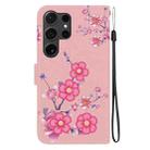 For Samsung Galaxy S25 Ultra 5G Crystal Texture Colored Drawing Leather Phone Case(Cherry Blossoms) - 3