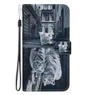 For Samsung Galaxy S25 FE 5G Crystal Texture Colored Drawing Leather Phone Case(Cat Tiger Reflection) - 2