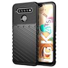 For LG K41S Thunderbolt Shockproof TPU Protective Soft Case(Black) - 1