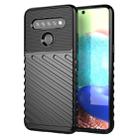 For LG K61 Thunderbolt Shockproof TPU Protective Soft Case(Black) - 1