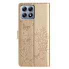 For Xiaomi 15T 5G Butterflies and Flowers Leather Phone Case(Gold) - 3