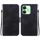 For Realme C61 / C63 / Note 60 Lotus Embossed Leather Phone Case(Black) - 1