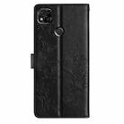For Redmi 9C Butterflies and Flowers Leather Phone Case(Black) - 3