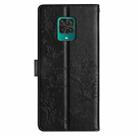 For Redmi Note 9 Pro Butterflies and Flowers Leather Phone Case(Black) - 3