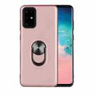 For Samsung Galaxy Note20 Ultra Shockproof PC+TPU Protective Case with 360 Degree Rotating Invisible Holder(Rose Gold) - 1