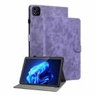 For itel Pad One 10.1 Tiger Pattern Flip Leather Tablet Case(Purple) - 1