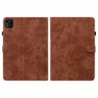 For itel Pad One 10.1 Tiger Pattern Flip Leather Tablet Case(Brown) - 3