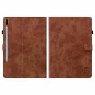 For Samsung Galaxy Tab S6 SM-T860/T865  Tiger Pattern Flip Leather Tablet Case, without Pen(Brown) - 3