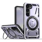 For Samsung Galaxy S25 5G Armor II Series MagSafe Magnetic Holder Phone Case(Light Purple) - 1