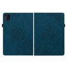 For itel Pad One 10.1 Butterfly Flower Embossed Leather Tablet Case(Blue) - 3