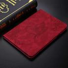 For itel Pad One 10.1 Butterfly Flower Embossed Leather Tablet Case(Red) - 2