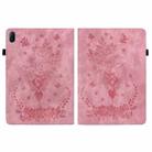 For Huawei MatePad SE 11 2024 Butterfly Rose Embossed Leather Tablet Case(Pink) - 3