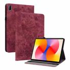 For Huawei MatePad SE 11 2024 Butterfly Rose Embossed Leather Tablet Case(Red) - 1