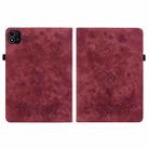 For itel Pad One 10.1 Butterfly Rose Embossed Leather Tablet Case(Red) - 3