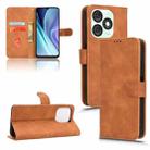 For itel A50 Skin Feel Magnetic Flip Leather Phone Case(Brown) - 1