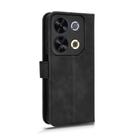 For itel P65 Skin Feel Magnetic Flip Leather Phone Case(Black) - 3