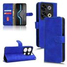 For itel P65 Skin Feel Magnetic Flip Leather Phone Case(Blue) - 1