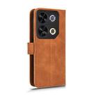 For itel P65 Skin Feel Magnetic Flip Leather Phone Case(Brown) - 3