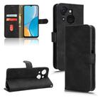 For itel A50C Skin Feel Magnetic Flip Leather Phone Case(Black) - 1