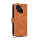 For itel A50C Skin Feel Magnetic Flip Leather Phone Case(Brown) - 3